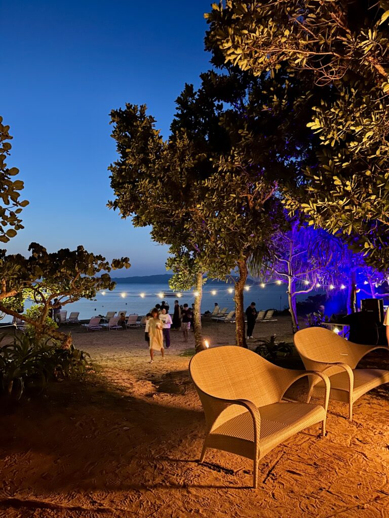 Beach party at Fusaki Beach