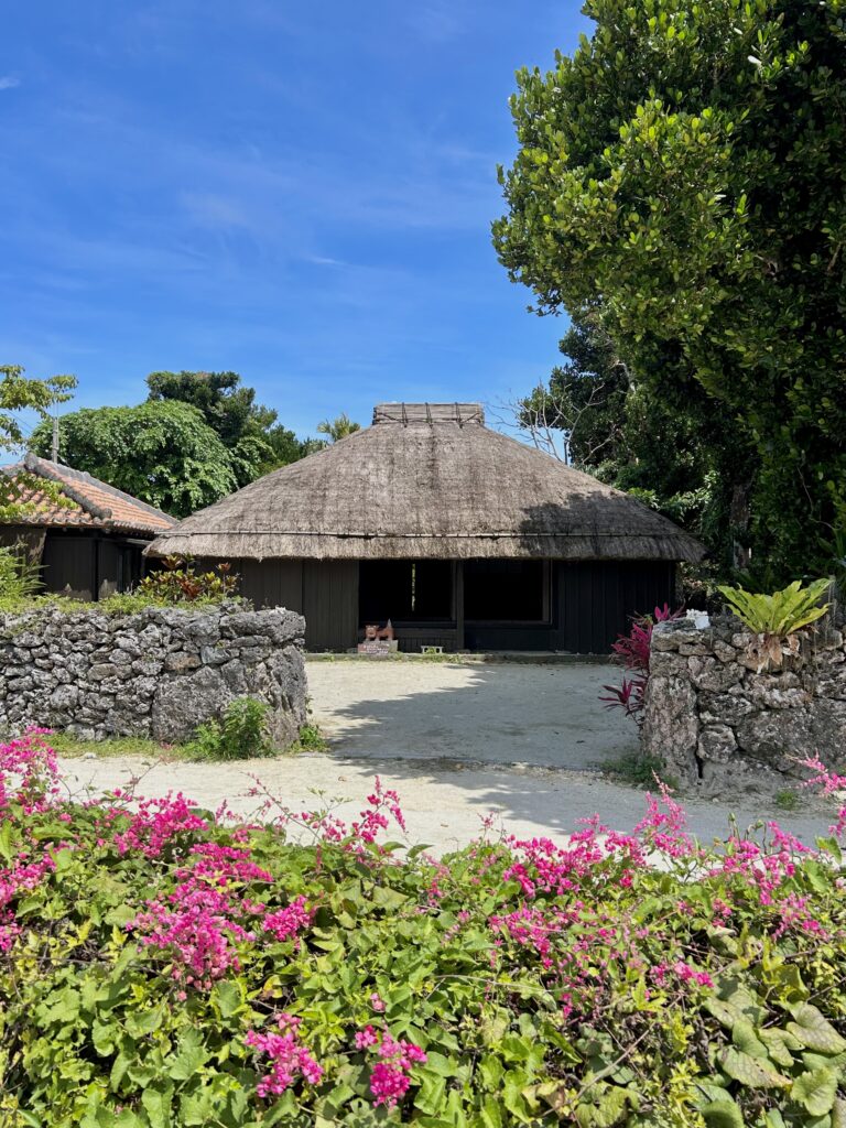 Traditional Okinawan house in Taketomi village