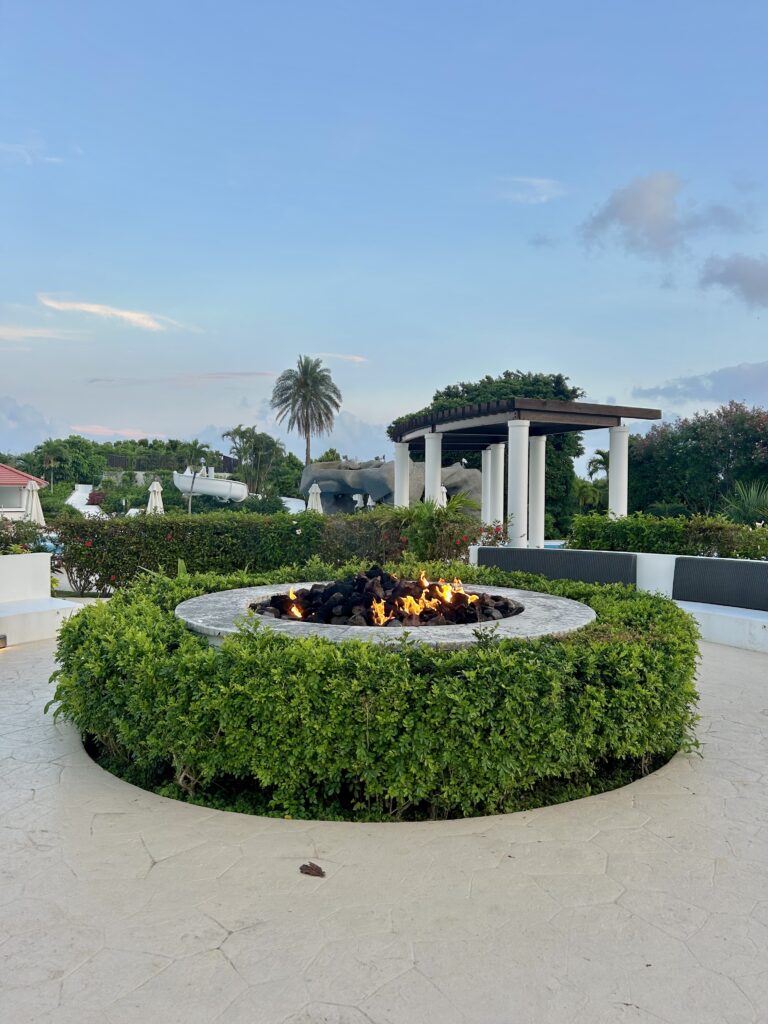 ANA Intercontinental hotel in Ishigaki with a bonfire
